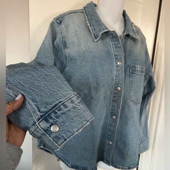 NWT Pistola Liv Long Sleeve Denim Shirt XL - Picture 8 of 15